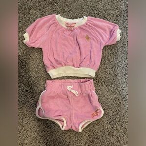 Juicy Couture 3T little Girls Pink Jumpsuit Set